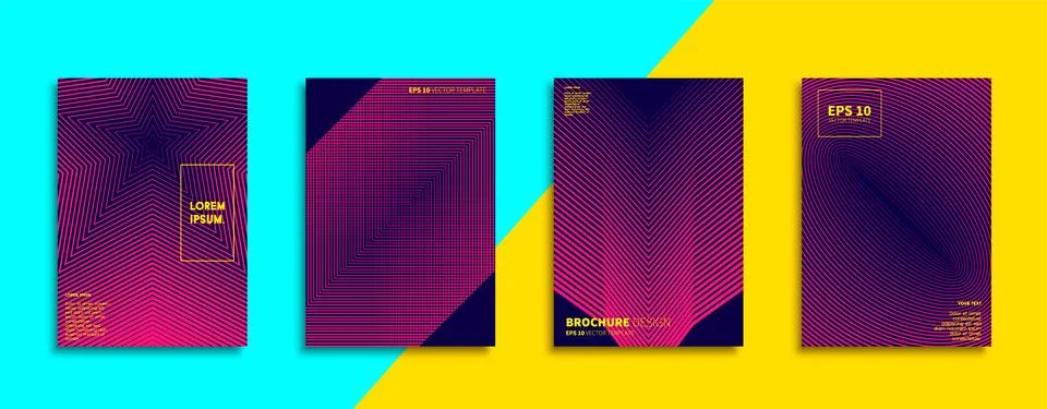 Vector cover designs. Future Poster template. Smartphone modern background set. イラスト素材