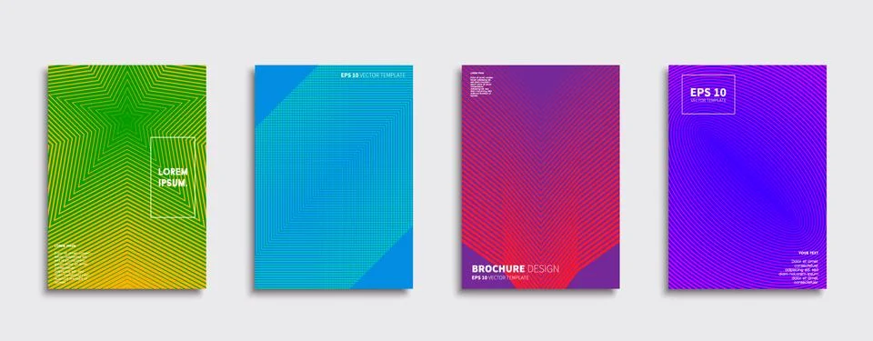 Vector cover designs. Future Poster template. Smartphone modern background set. Stockillustratie