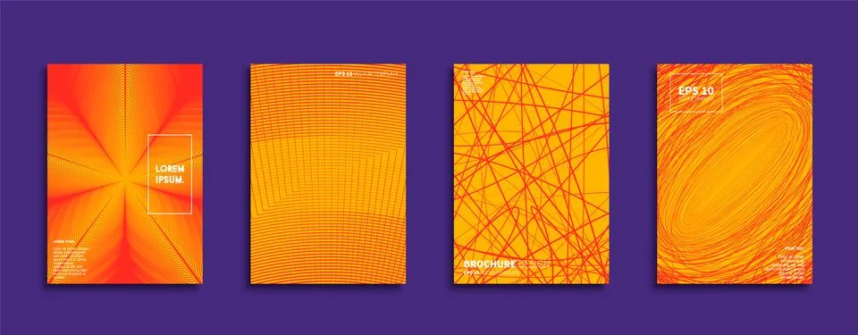 Vector cover designs. Future Poster template. Smartphone modern background set. Stockillustratie