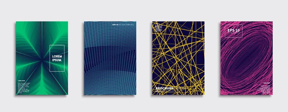 Vector cover designs. Future Poster template. Smartphone modern background set. 스톡 일러스트