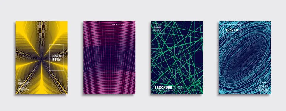 Vector cover designs. Future Poster template. Smartphone modern background set. 스톡 일러스트