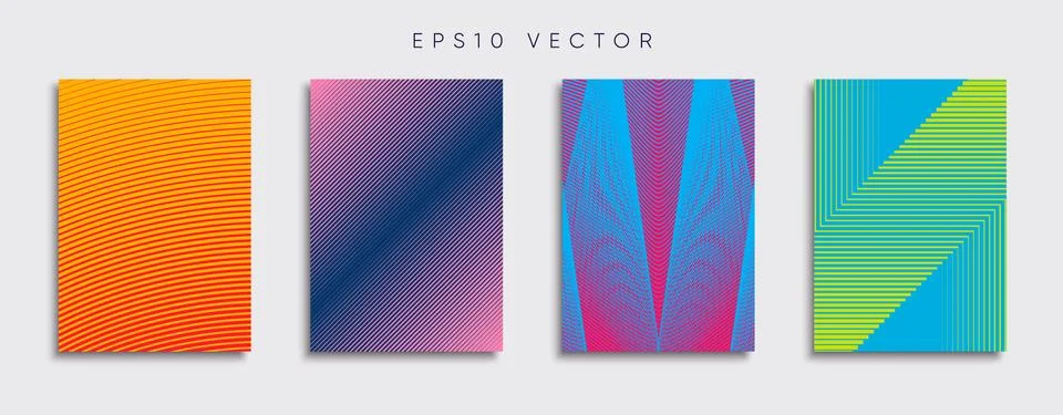 Vector cover designs. Future Poster template. Smartphone modern background set. Illustrazione stock