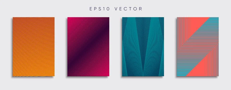 Vector cover designs. Future Poster template. Smartphone modern background set. 스톡 일러스트