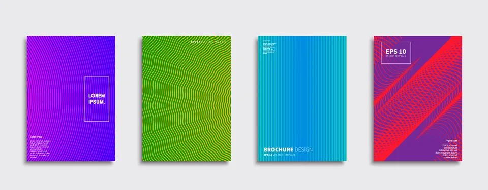 Vector cover designs. Future Poster template. Smartphone modern background set. 스톡 일러스트