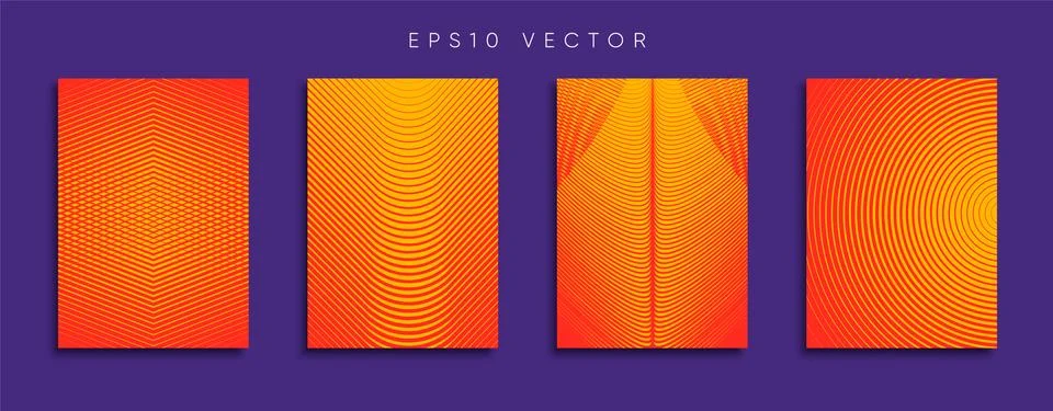 Vector cover designs. Future Poster template. Smartphone modern background set. 库存插图