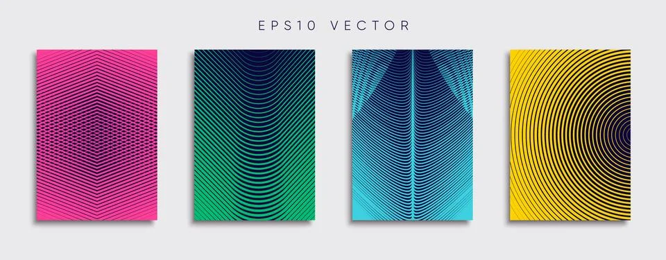 Vector cover designs. Future Poster template. Smartphone modern background set. Stockillustratie