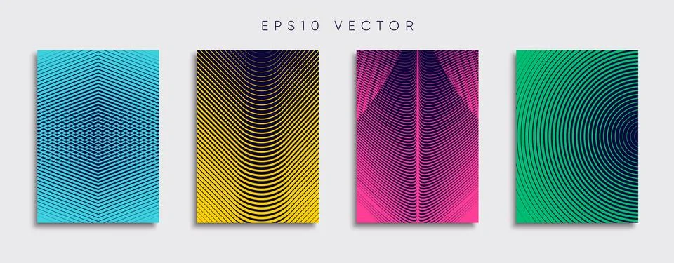 Vector cover designs. Future Poster template. Smartphone modern background set. Stockillustratie