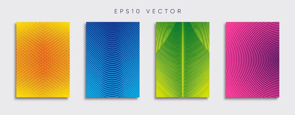 Vector cover designs. Future Poster template. Smartphone modern background set. Illustrazione stock
