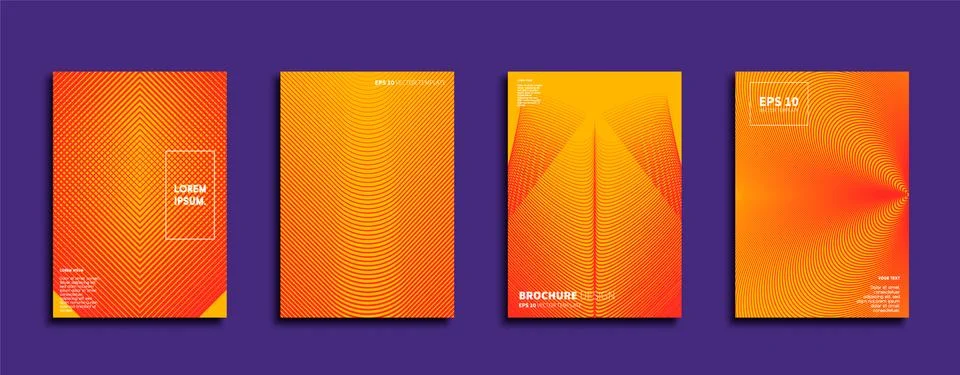 Vector cover designs. Future Poster template. Smartphone modern background set. 库存插图