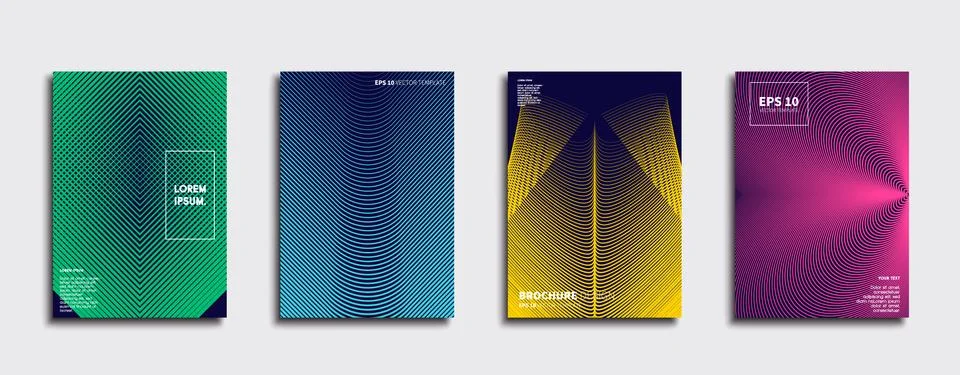 Vector cover designs. Future Poster template. Smartphone modern background set. 스톡 일러스트