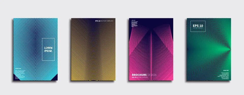 Vector cover designs. Future Poster template. Smartphone modern background set. Ilustración de archivo