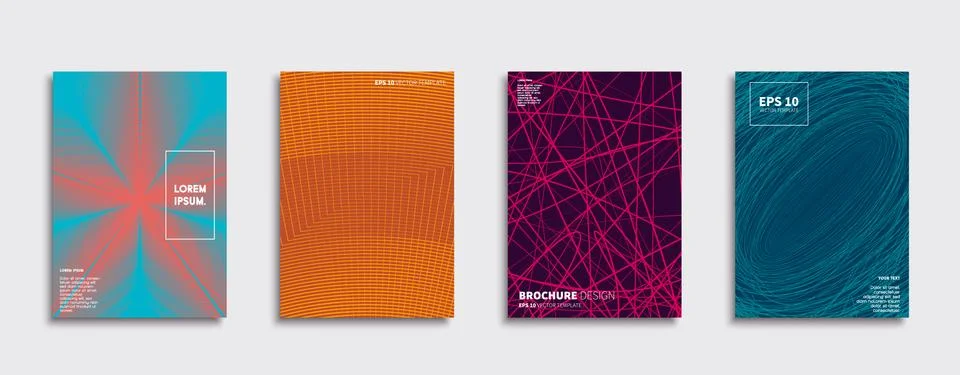 Vector cover designs. Future Poster template. Smartphone modern background set. 스톡 일러스트