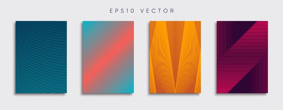 Vector cover designs. Future Poster template. Smartphone modern background set. Stockillustratie