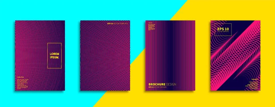 Vector cover designs. Future Poster template. Smartphone modern background set. 스톡 일러스트