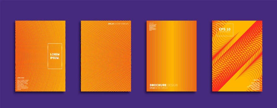 Vector cover designs. Future Poster template. Smartphone modern background set. Stock Illustration