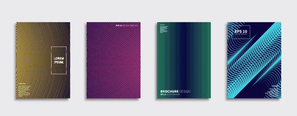 Vector cover designs. Future Poster template. Smartphone modern background set. 스톡 일러스트