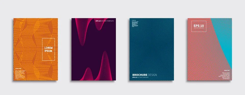 Vector cover designs. Future Poster template. Smartphone modern background set. 스톡 일러스트