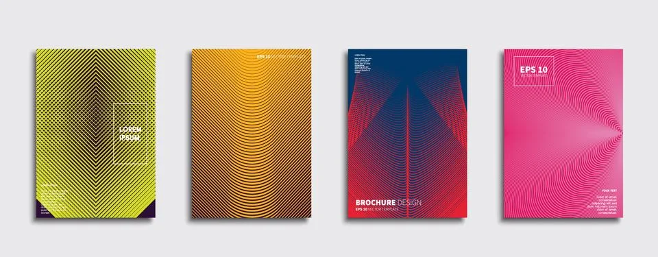 Vector cover designs. Future Poster template. Smartphone modern background set. Stockillustratie