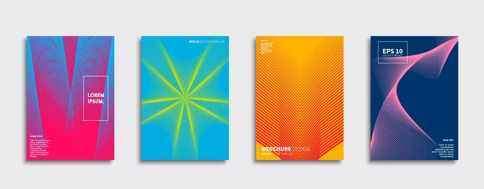 Vector cover designs. Future Poster template. Smartphone modern background set. 스톡 일러스트