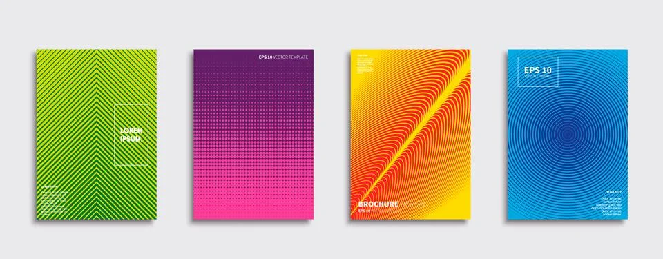 Vector cover designs. Future Poster template. Smartphone modern background set. Ilustración de archivo