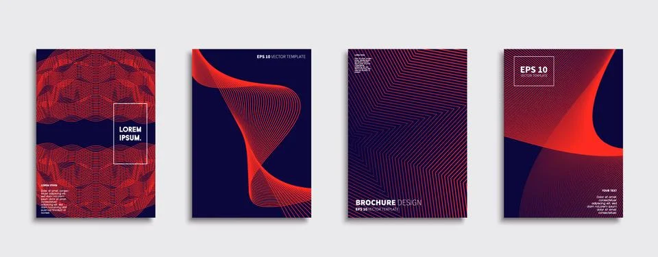 Vector cover designs. Future Poster template. Smartphone modern background set. 스톡 일러스트