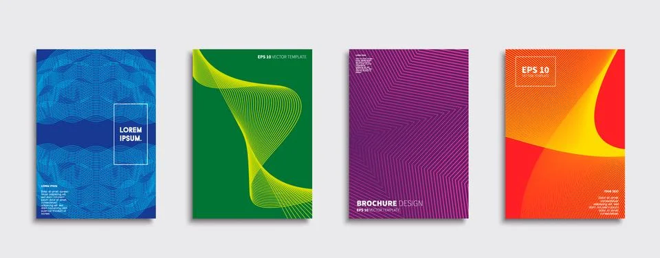 Vector cover designs. Future Poster template. Smartphone modern background set. Stockillustratie