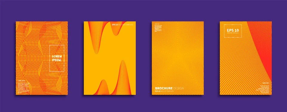 Vector cover designs. Future Poster template. Smartphone modern background set. Stockillustratie