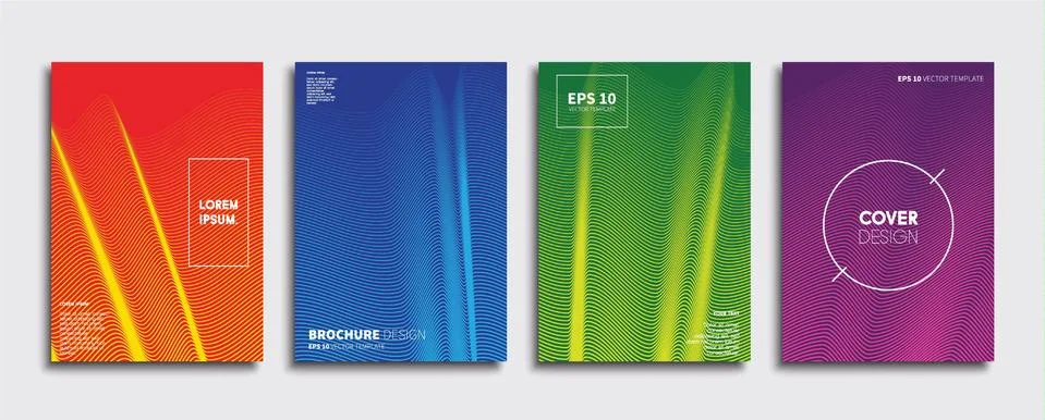 Vector cover designs. Future Poster template. Smartphone modern background set. 스톡 일러스트