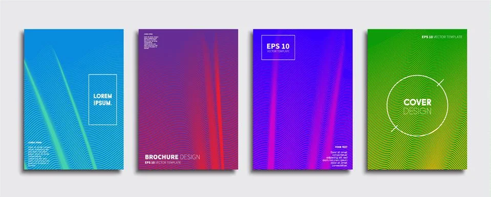Vector cover designs. Future Poster template. Smartphone modern background set. イラスト素材