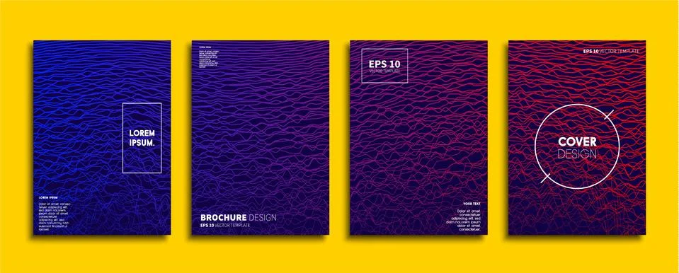 Vector cover designs. Future Poster template. Smartphone modern background set. 스톡 일러스트