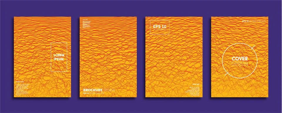 Vector cover designs. Future Poster template. Smartphone modern background set. Stockillustratie