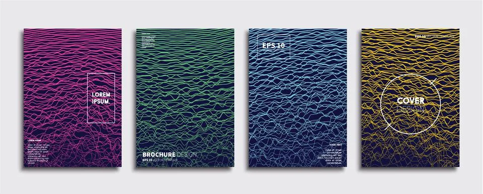 Vector cover designs. Future Poster template. Smartphone modern background set. Stockillustratie