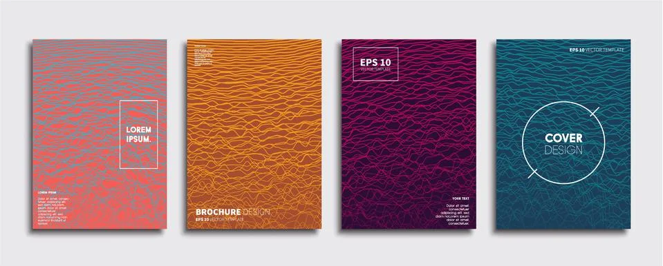 Vector cover designs. Future Poster template. Smartphone modern background set. 스톡 일러스트