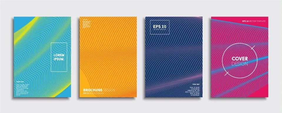 Vector cover designs. Future Poster template. Smartphone modern background set. 스톡 일러스트