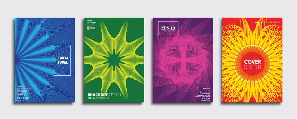 Vector cover designs. Future Poster template. Smartphone modern background set. Stockillustratie