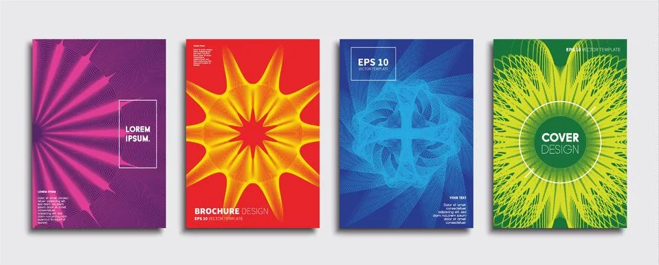 Vector cover designs. Future Poster template. Smartphone modern background set. 스톡 일러스트