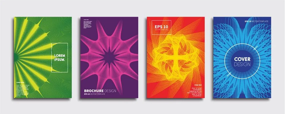 Vector cover designs. Future Poster template. Smartphone modern background set. 스톡 일러스트