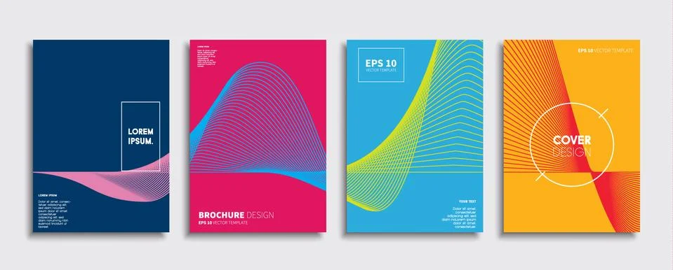 Vector cover designs. Future Poster template. Smartphone modern background set. 스톡 일러스트