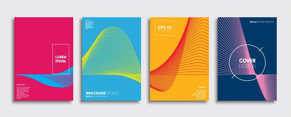 Vector cover designs. Future Poster template. Smartphone modern background set. 스톡 일러스트