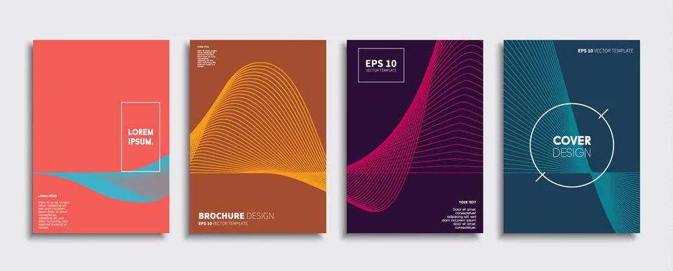 Vector cover designs. Future Poster template. Smartphone modern background set. 스톡 일러스트