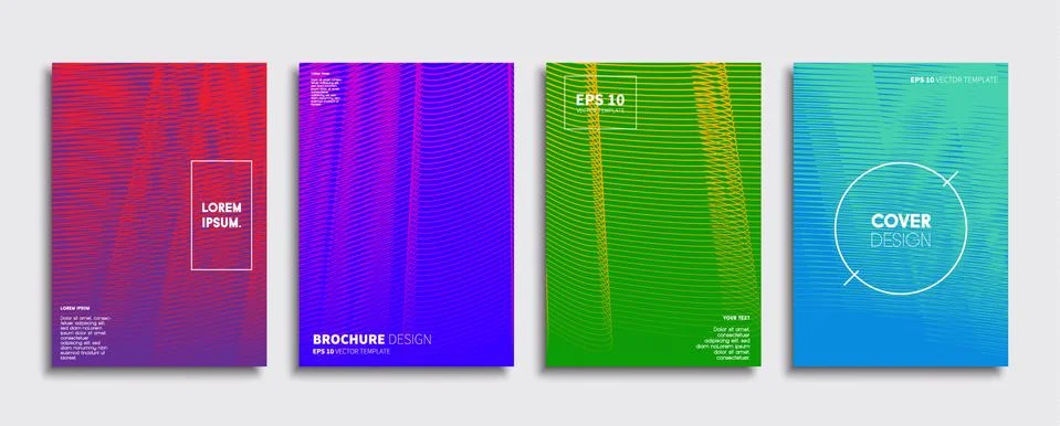 Vector cover designs. Future Poster template. Smartphone modern background set. 스톡 일러스트