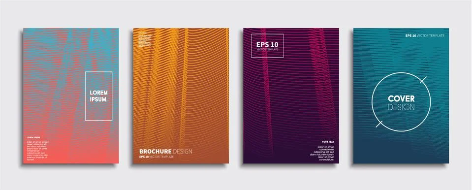 Vector cover designs. Future Poster template. Smartphone modern background set. イラスト素材