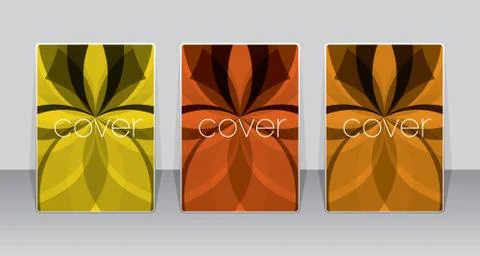 Vector cover designs. Future Poster template. Smartphone modern background set. Illustrazione stock