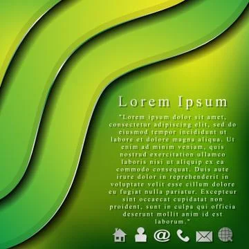 The vector cover presentation with different symbols Stock Illustration