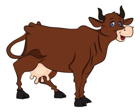Vector of Cow. Stock Illustration