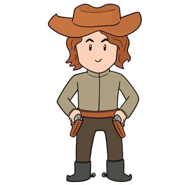 Vector of cowboy Stock Illustration