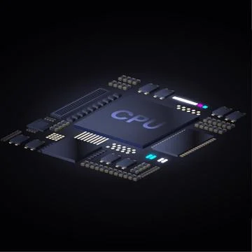 Vector of CPU concept design Stock Illustration