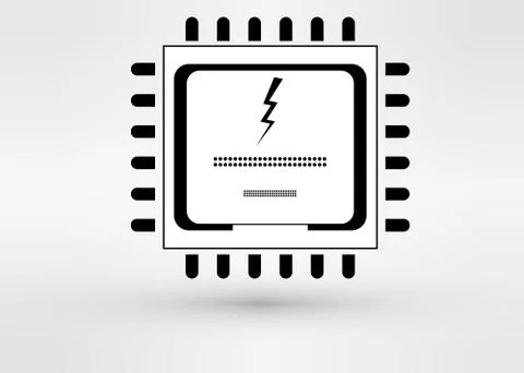 Vector CPU icon Stock-Illustration