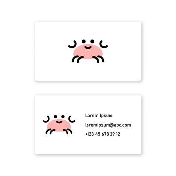 Vector crab in bold line style . Editable illustration Stock Illustration