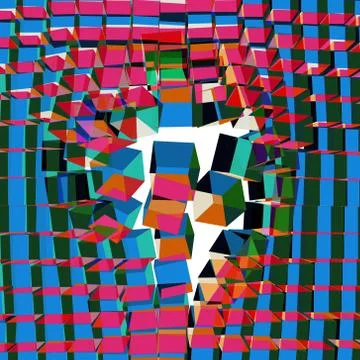 Vector cracked background. 3d vector illustration Stock Illustration